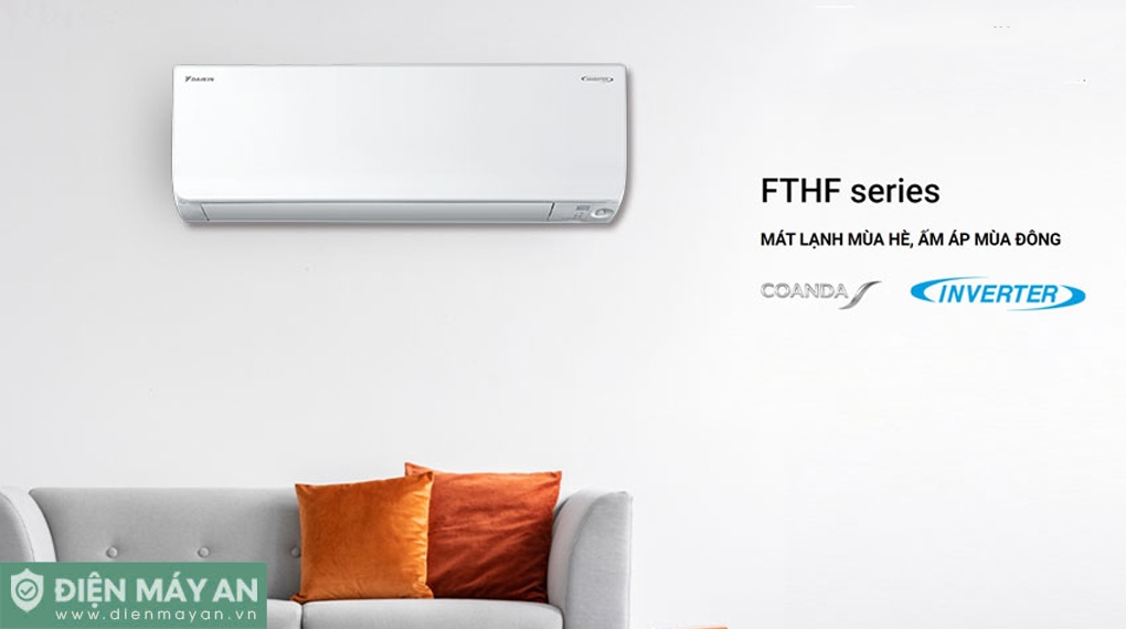 Điều Hòa Daikin Inverter 9000 BTU 2 Chiều FTHF25XVMV
